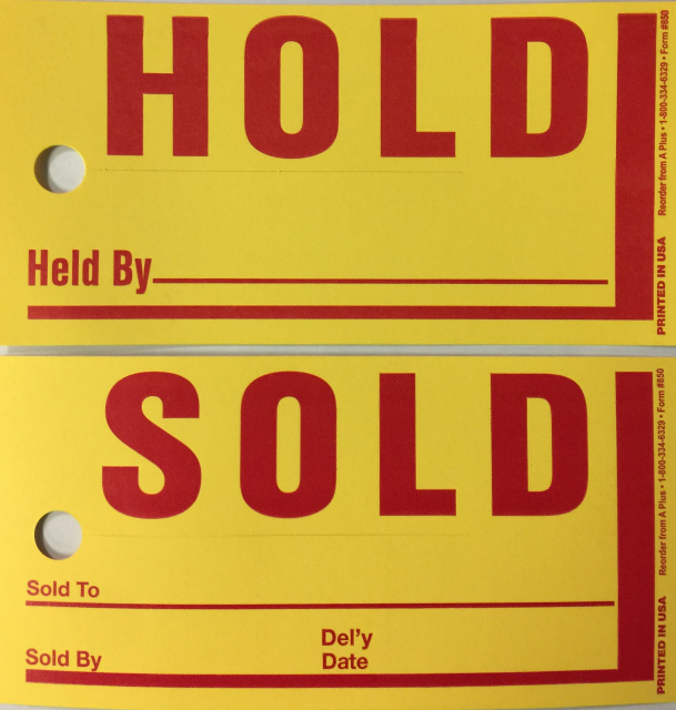 Hold / Sold Sign JUMBO Size